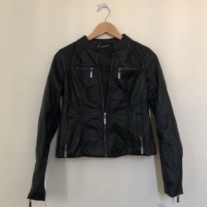 Faux leather jacket